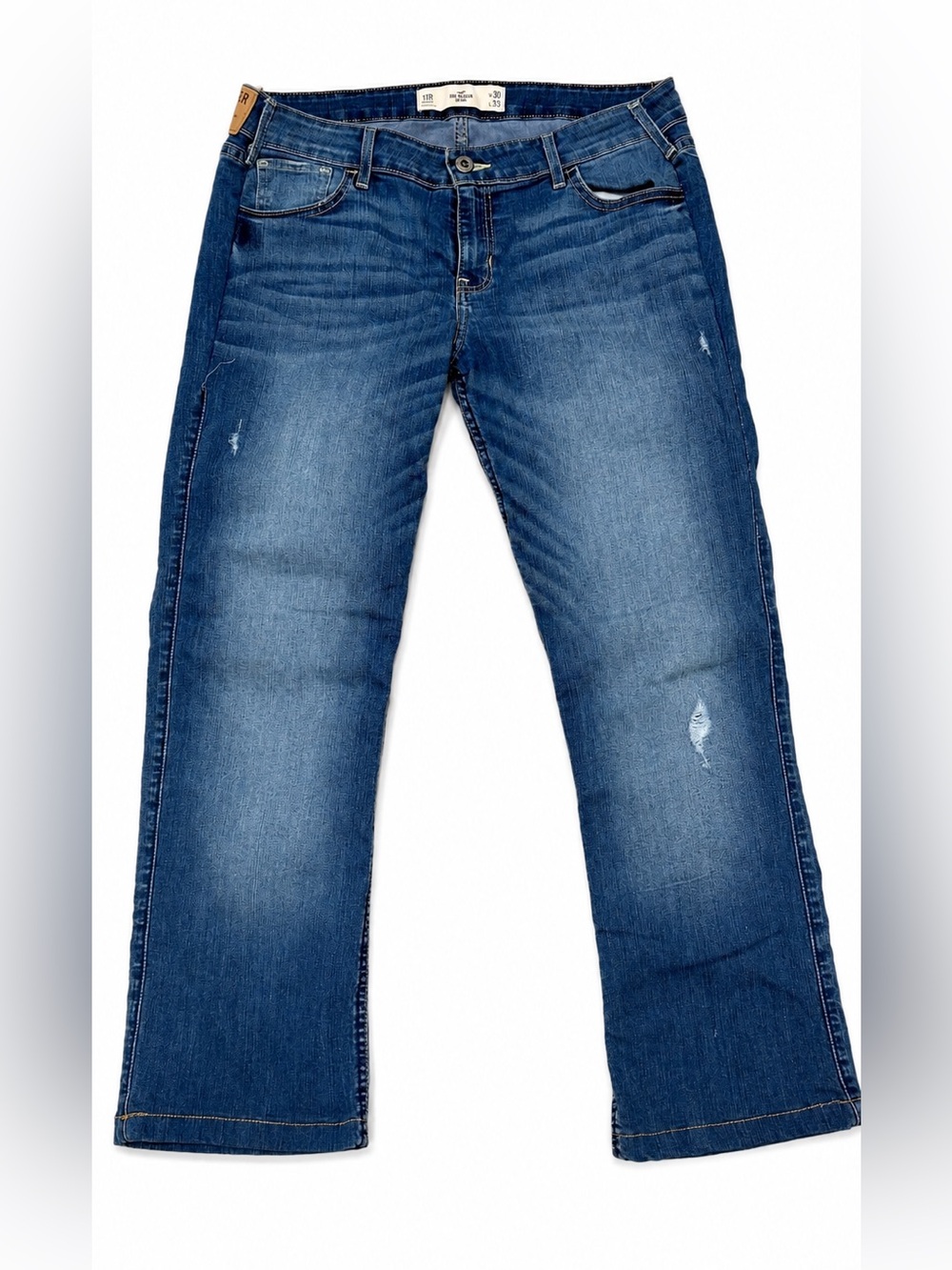 Hollister Women's Boot Cut Jeans in Medium Blue Wash 11R 30x33